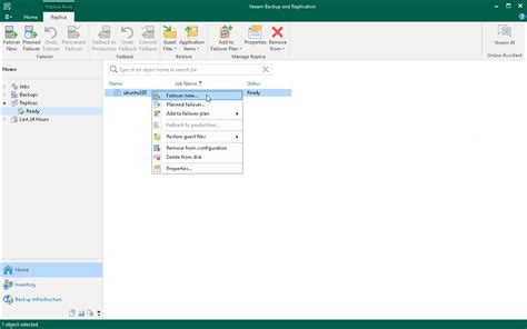 veeam replication failover test|Performing Replica Failover .